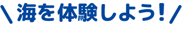 海を体験しよう