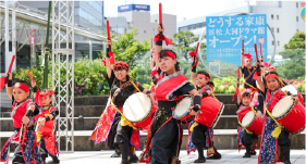 浜名湖から繋がる「沖縄」演舞ステージ